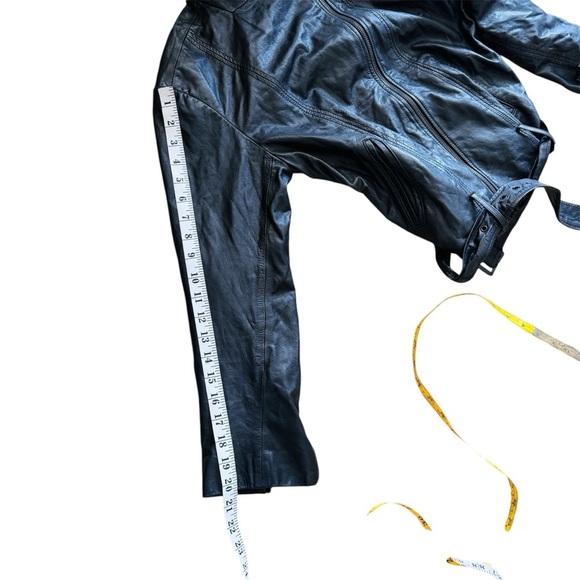 Alice & Olivia Black genuine Leather Jacket - Picture 13 of 13